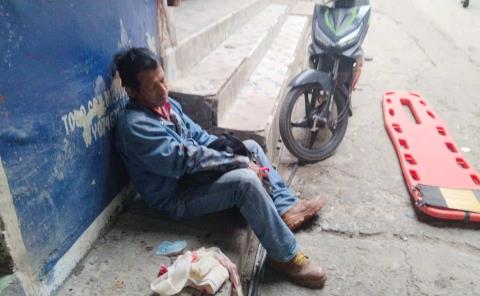 PROFESOR LESIONADO AL SUFRIR CAIDA