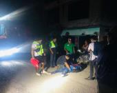 MOTOCICLISTA HERIDO AL DERRAPAR