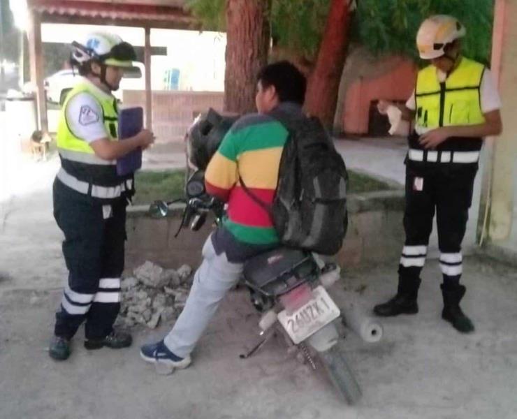 Se accidentó un ebrio motociclista    
