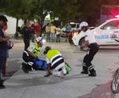 Herido al derrapar otro motociclista