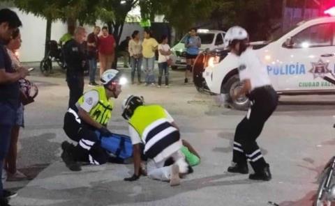 Herido al derrapar otro motociclista