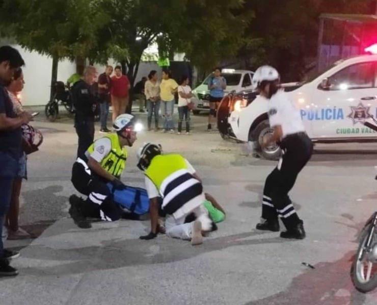 Herido al derrapar otro motociclista