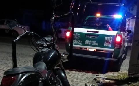 Herido al derrapar