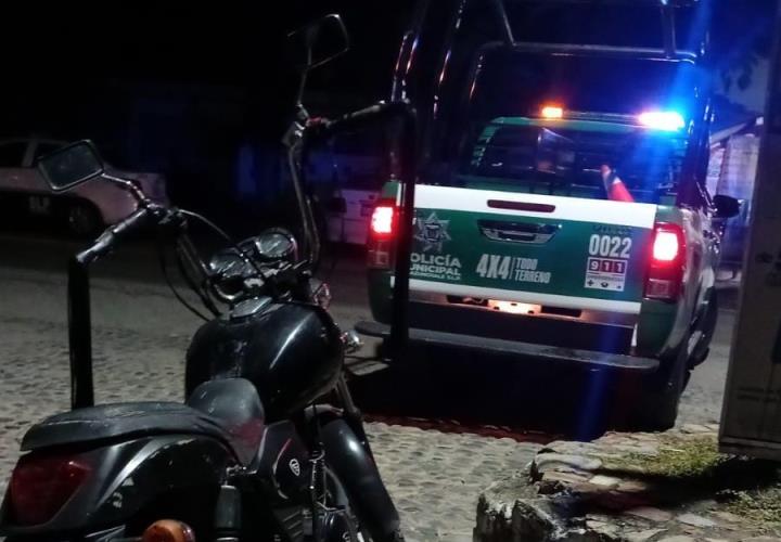 Herido al derrapar