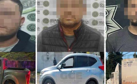 Cayeron tres sujetos por traer vehículos robados