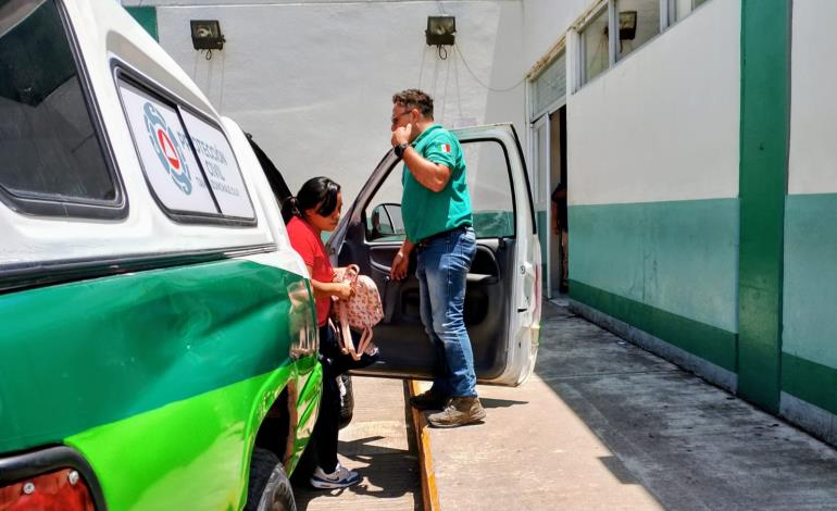 Mujer se desmaya en la Plazoleta